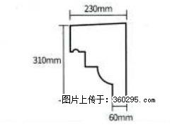 产品分解图型 - 檐口线，型号：SX311-YK-3，规格：230x310mm(3) - 合肥三象EPS建材 hf.sx311.cc